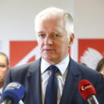 Konferencja prasowa wicepremiera Jarosława Gowina oraz posła Michała Cieślaka. Na zdjęciu:wicepremier Jarosław Gowin  / Marzena Mąkosa / Radio Kielce