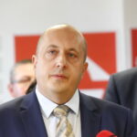 Konferencja prasowa wicepremiera Jarosława Gowina oraz posła Michała Cieślaka. Na zdjęciu: Grzegorz Sołtys - przedsiębiorca / Marzena Mąkosa / Radio Kielce