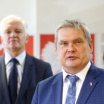 Konferencja prasowa wicepremiera Jarosława Gowina oraz posła Michała Cieślaka / Marzena Mąkosa / Radio Kielce