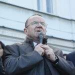 Konferencja PiS na Rynku w Jędrzejowie. Na zdjęciu: Marek Bogusławski / Marzena Mąkosa / Radio Kielce