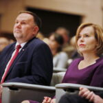 Święto Krajowej Administracji Skarbowej. Na zdjęciu (od lewej): Marek Kwitek - poseł PiS i Anna Krupka - poseł PiS / Marzena Mąkosa / Radio Kielce