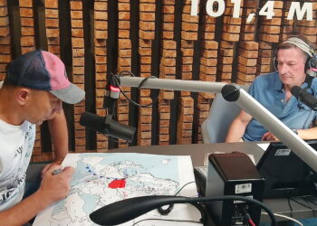 13.08.2018 Radio Kielce. Marek Stefaniec i Paweł Solarz / Karol Żak / Radio Kielce