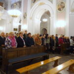 Msza święta w kolegiacie pw. Michała Archanioła w Ostrowcu Świętokrzyskim w intencji ofiar hitlerowskiej zbrodni na rynku / Emilia Sitarska / Radio Kielce