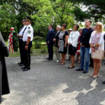 Ostrowiec Świętokrzyski. Uroczystości z okazji 79. rocznicy wybuchu II wojny światowej. Przedstawiciele UM w Ostrowcu wraz z wiceprezydent miasta Marzeną Dębniak / Emilia Sitarska / Radio Kielce