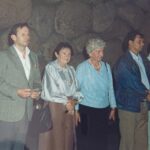 Uroczystość wręczenia odznaczenia Sprawiedliwego Wśród Narodów Świata, Jerozolima, 1989, druga od lewej: Hana Szlomi / arch. prywatne