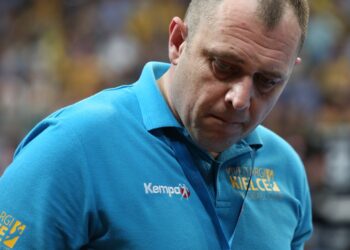 Obok meczu Rhein Neckar Lowen - Vive Targi Kielce - Wojciech Łukawski / Stanisław Blinstrub / Radio Kielce