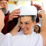 3.6.2016 Kielce. Czepkowanie studentek pielęgniarstwa i położnictwa / Wojciech Habdas / Radio Kielce