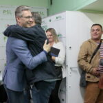 Sztab wyborczy Polskiego Stronnictwa Ludowego. Szef świętokrzyskich ludowców Adam Jarubas / Marzena Mąkosa / Radio Kielce