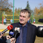 Otwarcie boiska do siatkówki plażowej przy Zespole Szkół Ekonomicznych przy ul. Langiewicza w Kielcach / Jarosław Kubalski / Radio Kielce