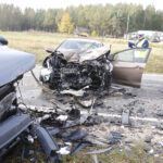 Wypadek w Skorzeszycach / Jarosław Kubalski / Radio Kielce