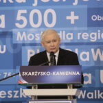 Skarżysko. Wizyta Jarosława Kaczyńskiego. Na zdjęciu: Jarosław Kaczyński - prezes PiS / Marzena Mąkosa / Radio Kielce