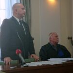 Od lewej: Marcin Piszczek - burmistrz Jędrzejowa oraz jego pełnomocnik Wiesław Zagała / Monika Miller / Radio Kielce