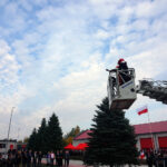 Chmielnik. Otwarcie strażnicy Jednostki Ratowniczo-Gaśniczej nr 4 / Marcin Różyc / Radio Kielce