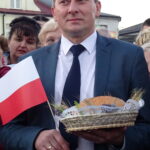 Wizyta wicepremier Beaty Szydło w Małogoszczu. Michał Molenda, kandydat na burmistrza Małogoszcza / Ewa Pociejowska-Gawęda / Radio Kielce