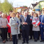 Konwencja PiS. Na pierwszym planie starosta starachowicki Danuta Krępa i poseł PiS Krzysztof Lipiec / Anna Głąb / Radio Kielce