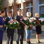 Barbara Gajewska - dyrektor szkoły w Parszowie, Jarosław Samela - burmistrz Wąchocka, Urszula Oettinger - profesor, Dorota Koczwańska-Kalita - naczelnik delegatury IPN w Kielcach / Anna Głąb / Radio Kielce
