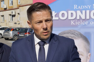 Marcin Chłodnicki, kielecki radny, kandydat na prezydenta Kielc z SLD / Michał Kita / Radio Kielce