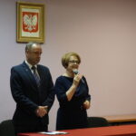 Prezentacja kandydata PiS na burmistrza Suchedniowa Krzysztofa Ślęzaka. . Z prawej: Maria Zuba - poseł PiS / Michał Kita / Radio Kielce