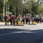 Święta Katarzyna. Odsłonięcie tablicy upamiętniającej pobyt oddziału Józefa Piłsudskiego / Marcin Różyc / Radio Kielce