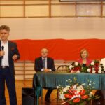 Górno. Spotkanie wyborcze PiS. Na zdjęciu (od lewej): senator Krzysztof Słoń, Andrzej Michalski – kandydat do rady powiatu kieleckiego, poseł Anna Krupka i Anna Michalska – kandydatka na wójta gminy Górno / Michał Kita / Radio Kielce