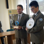 09.10.2018 Bodzentyn. Spotkanie w ŚPN na temat rozwoju turystyki. Burmistrz Bodzentyna Dariusz Skiba i dyrektor ŚPN Jan Reklewski / Marcin Różyc / Radio Kielce