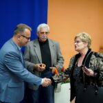 Kielce. Spotkanie prezydenta Wojciecha Lubawskiego i kandydatów na radnych z Porozumienia Samorządowego z mieszkańcami Ślichowic / Michał Kita / Radio Kielce