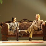 18.04.2018 Kielce. Teatr im. Stefana Żeromskiego. Próba spektaklu "Prędko, prędko...". Magda Grąziowska i Łukasz Pruchniewicz / Katarzyna Prędotka / Radio Kielce