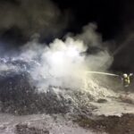 Włoszczowa. Pożar składowiska odpadów / KP PSP Włoszczowa