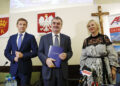 Od lewej: Dominik Kraska - dyrektor Centrum Kształcenia Praktycznego, Wojciech Lubawski - prezydent Kielc i Anna Bartel - prezes Anna Bud / Jarosław Kubalski / Radio Kielce