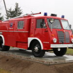 Star strażak na skwerze Massalskiego w Starachowicach / UM Starachowice