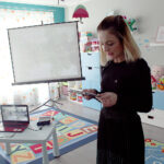 Kazimierza Wielka. Uroczystość pierwszej rocznicy żłobka „Bajkowa chatka”. Na zdjęciu Magdalena Sokół / Karolina Kula