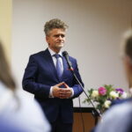 09.10.2018 Kielce. Kampania "Pola nadziei" w hospicjum przy ulicy Mieszka I. Senator Krzysztof Słoń / Jarosław Kubalski / Radio Kielce