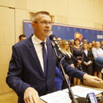 11.10.2018 Kielce. Konwencja wyborcza Projekt Świętokrzyskie  Bogdana Wenty w Filharmonii Świętokrzyskiej. Bogdan Wenta / Jarosław Kubalski / Radio Kielce