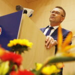 11.10.2018 Kielce. Konwencja wyborcza Projekt Świętokrzyskie  Bogdana Wenty w Filharmonii Świętokrzyskiej. Bogdan Wenta / Jarosław Kubalski / Radio Kielce