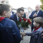 13.10.2018 Opatów. Premier Mateusz Morawiecki spotkał się z mieszkańcami miasta / Jarosław Kubalski / Radio Kielce