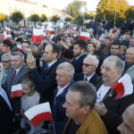 13.10.2018 Opatów. Premier Mateusz Morawiecki spotkał się z mieszkańcami miasta / Jarosław Kubalski / Radio Kielce