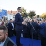 13.10.2018 Opatów. Premier Mateusz Morawiecki spotkał się z mieszkańcami miasta / Jarosław Kubalski / Radio Kielce
