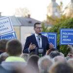 13.10.2018 Opatów. Premier Mateusz Morawiecki spotkał się z mieszkańcami miasta / Jarosław Kubalski / Radio Kielce