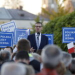 13.10.2018 Opatów. Premier Mateusz Morawiecki spotkał się z mieszkańcami miasta / Jarosław Kubalski / Radio Kielce