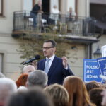 13.10.2018 Opatów. Premier Mateusz Morawiecki spotkał się z mieszkańcami miasta / Jarosław Kubalski / Radio Kielce