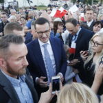 13.10.2018 Opatów. Premier Mateusz Morawiecki spotkał się z mieszkańcami miasta / Jarosław Kubalski / Radio Kielce