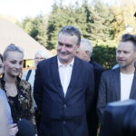 14.10.2018 Kielce. Konferencja prasowa pod Telegrafem prezydenta Kielc Wojciecha Lubawskiego / Jarosław Kubalski / Radio Kielce