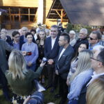 14.10.2018 Kielce. Konferencja prasowa pod Telegrafem prezydenta Kielc Wojciecha Lubawskiego / Jarosław Kubalski / Radio Kielce