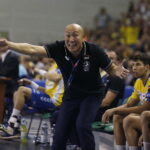 14.10.2018 Kielce. Mecz Ligi Mistrzów PGE Vive Kielce - Vardar Skopje. Talant Dujszebajew / Jarosław Kubalski / Radio Kielce