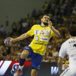 14.10.2018 Kielce. Mecz Ligi Mistrzów PGE Vive Kielce - Vardar Skopje. Michał Jurecki / Jarosław Kubalski / Radio Kielce