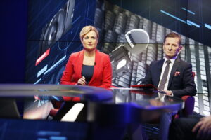 15.10.2018 Radio Kielce i TVP3 „Debata o Kielcach”. Beata Oleś - TVP3 Kielce, Paweł Solarz - Radio Kielce / Jarosław Kubalski / Radio Kielce