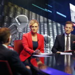 15.10.2018 Radio Kielce i TVP3 „Debata o Kielcach”. Beata Oleś - TVP3 Kielce, Paweł Solarz - Radio Kielce / Jarosław Kubalski / Radio Kielce