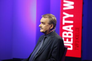 15.10.2018 Radio Kielce i TVP3 „Debata o Kielcach”. Prezydent Kielc Wojciech Lubawski / Jarosław Kubalski / Radio Kielce