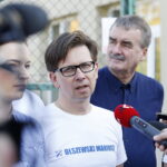 17.10.2018 Kielce. Konferencja z udziałem prezydenta Kielc Wojciecha Lubawskiego oraz kandydatów na radnych z Porozumienia Samorządowego Wojciecha Lubawskiego. Sylwia Cedro - Kaczmarczyk, Mariusz Olszewski, prezydent Wojciech Lubawski / Jarosław Kubalski / Radio Kielce