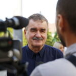 17.10.2018 Kielce. Konferencja z udziałem prezydenta Kielc Wojciecha Lubawskiego oraz kandydatów na radnych z Porozumienia Samorządowego Wojciecha Lubawskiego. Prezydent Wojciech Lubawski / Jarosław Kubalski / Radio Kielce